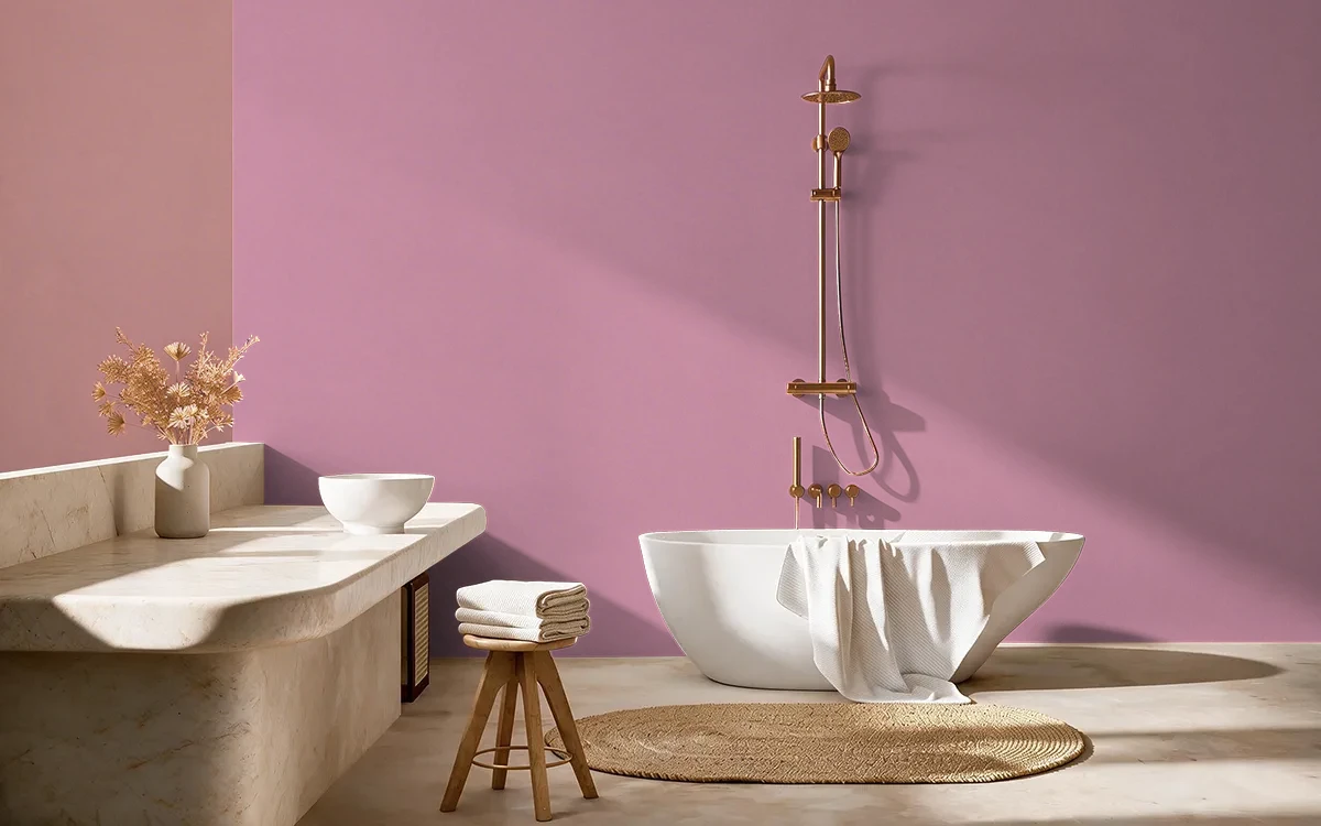 Nippon Paint's FAIRY LIGHTS color on different wall surfaces.