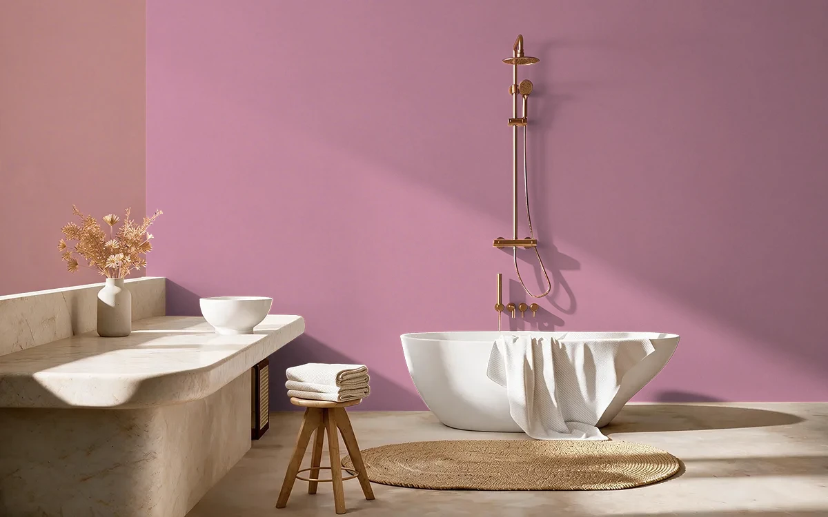 Nippon Paint's FAIRY LIGHTS color on different wall surfaces.