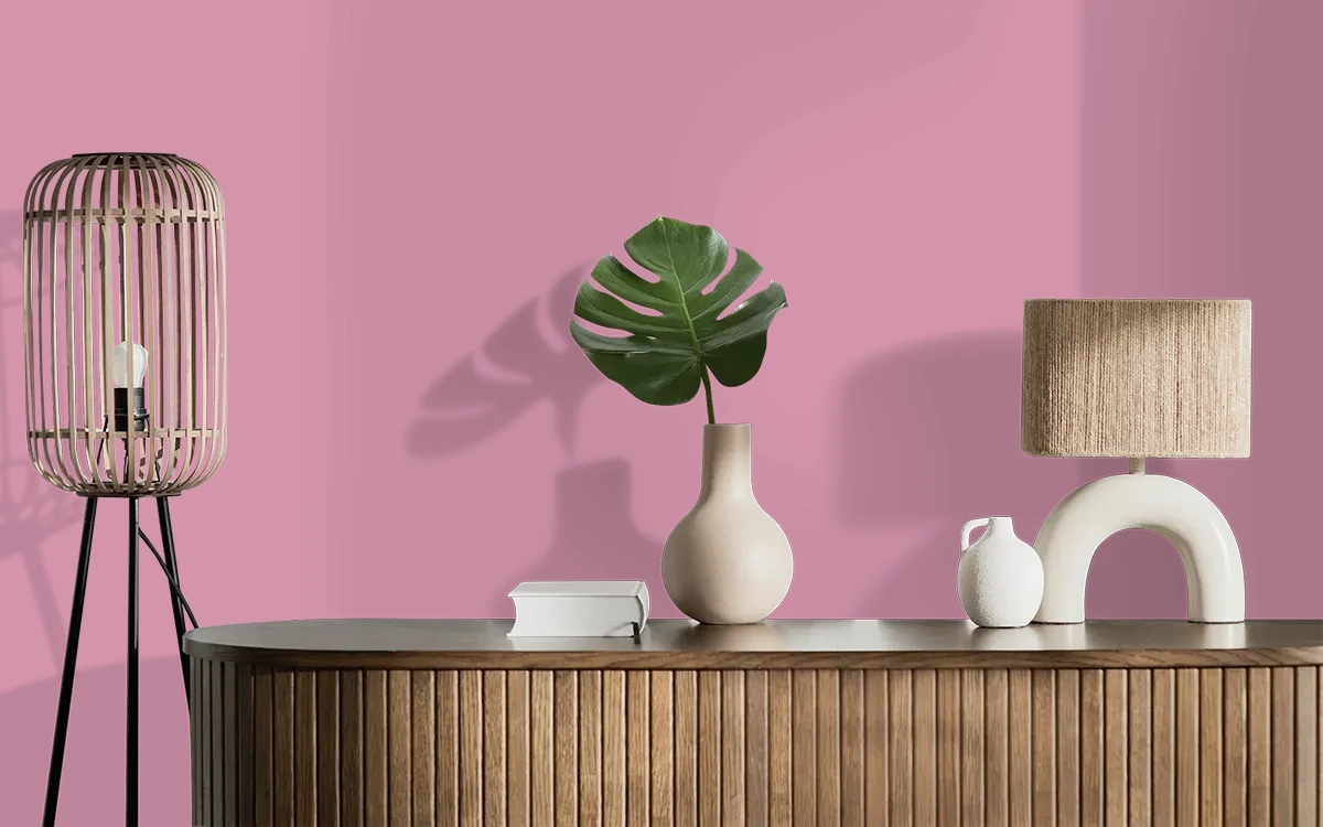 Nippon Paint's FAIRY LIGHTS color on different wall surfaces.