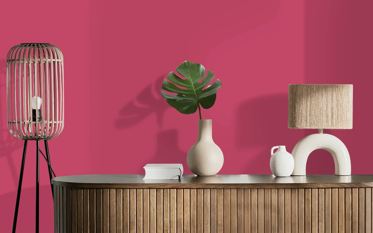 Nippon Paint's FAST CAR color on different wall surfaces.
