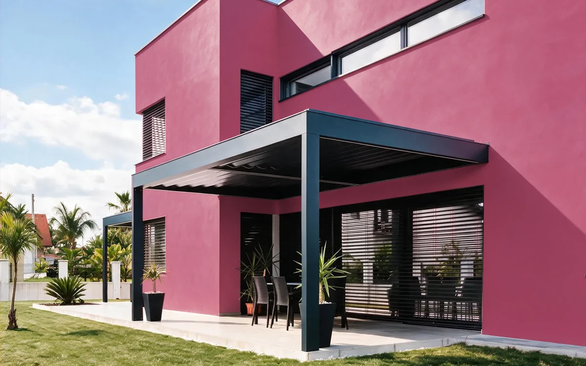 Nippon Paint's FAST CAR color on different wall surfaces.
