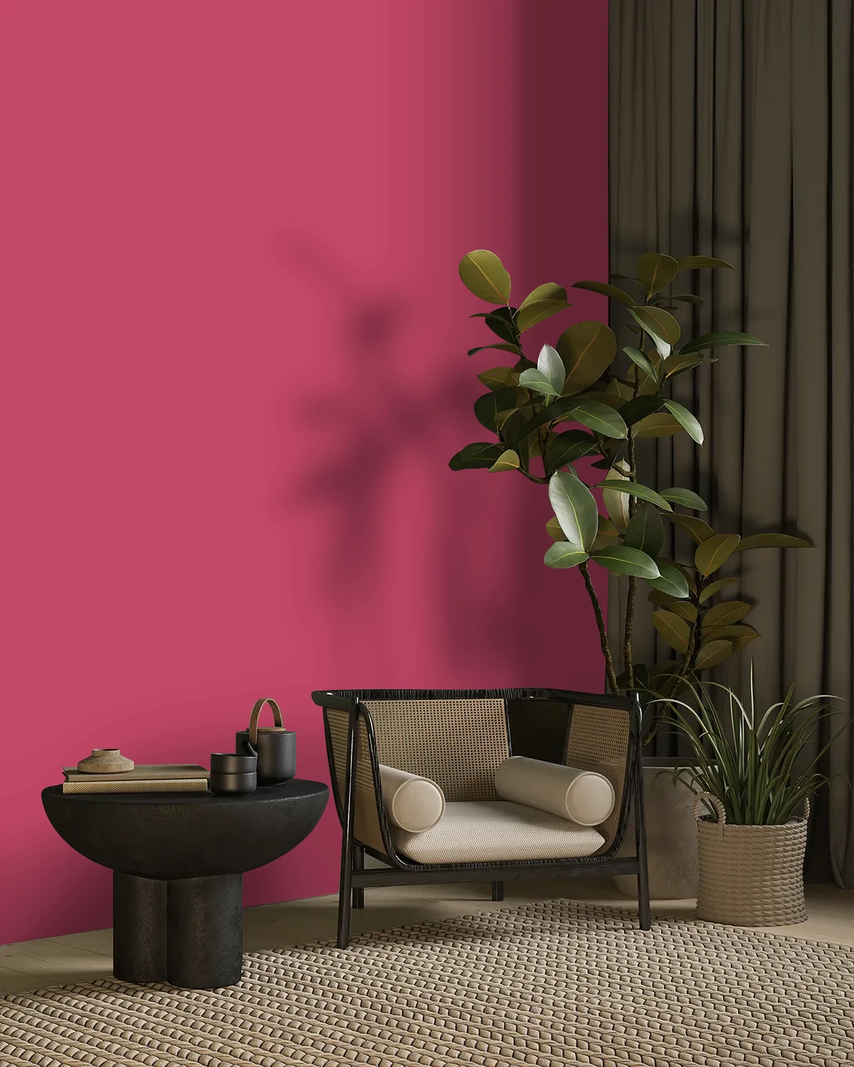 Nippon Paint's FAST CAR color on a beautifully decorated wall.