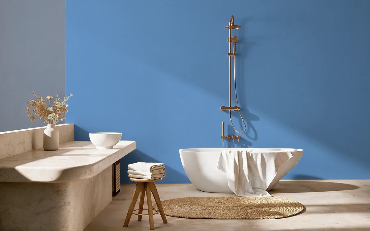 Nippon Paint's FAVOURITE SWEATER color on different wall surfaces.