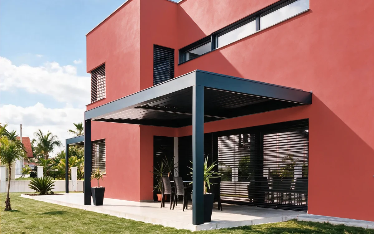 Nippon Paint's FLAMBOYANT color on different wall surfaces.