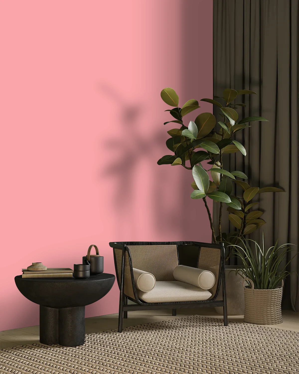 Nippon Paint's FLORAL PRINT color on a beautifully decorated wall.