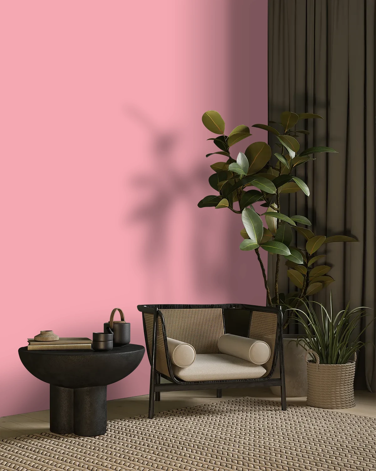 Nippon Paint's FLOWER DOME color on a beautifully decorated wall.