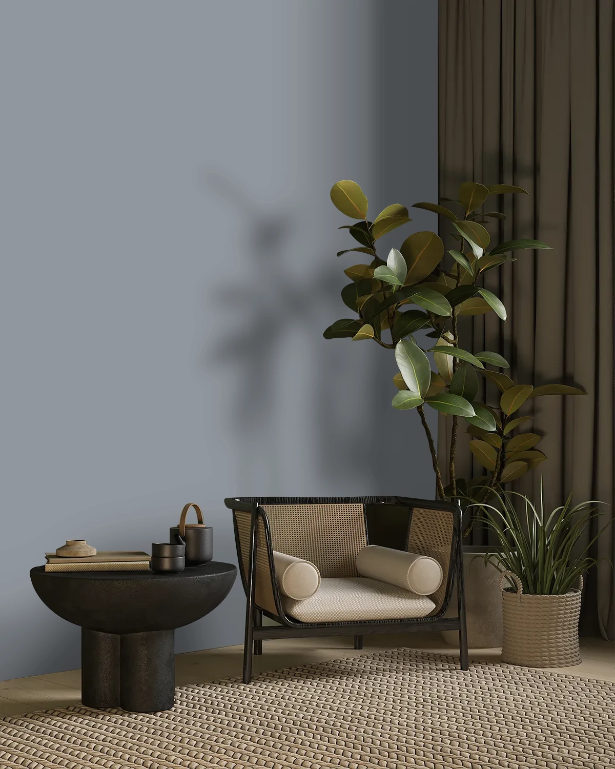Nippon Paint's FLY BLISS color on a beautifully decorated wall.