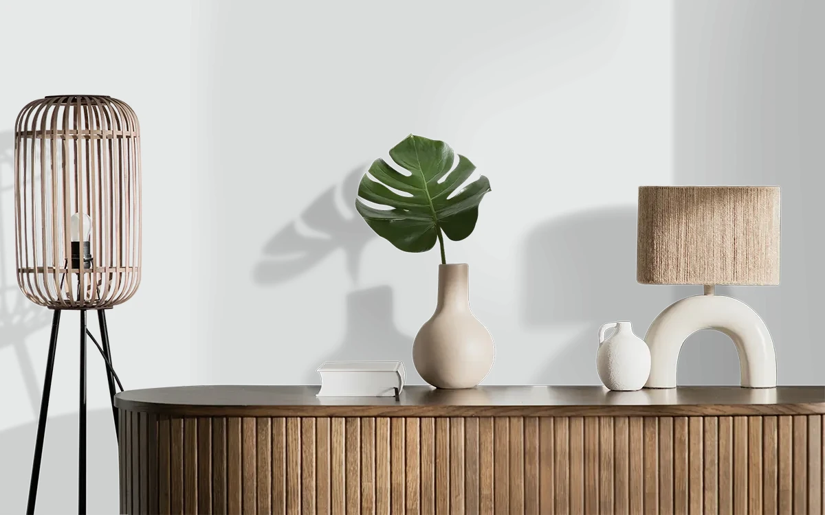 Nippon Paint's FROSTY DAWN color on different wall surfaces.