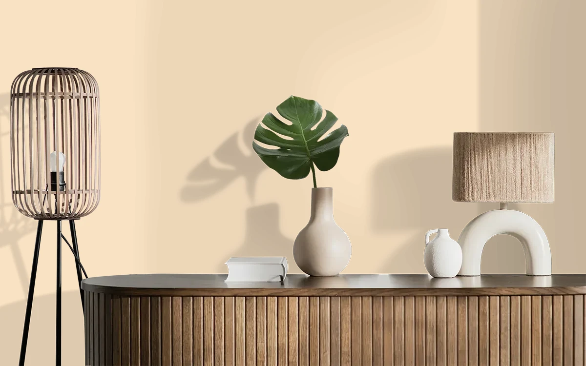Nippon Paint's FUN HOUSE color on different wall surfaces.