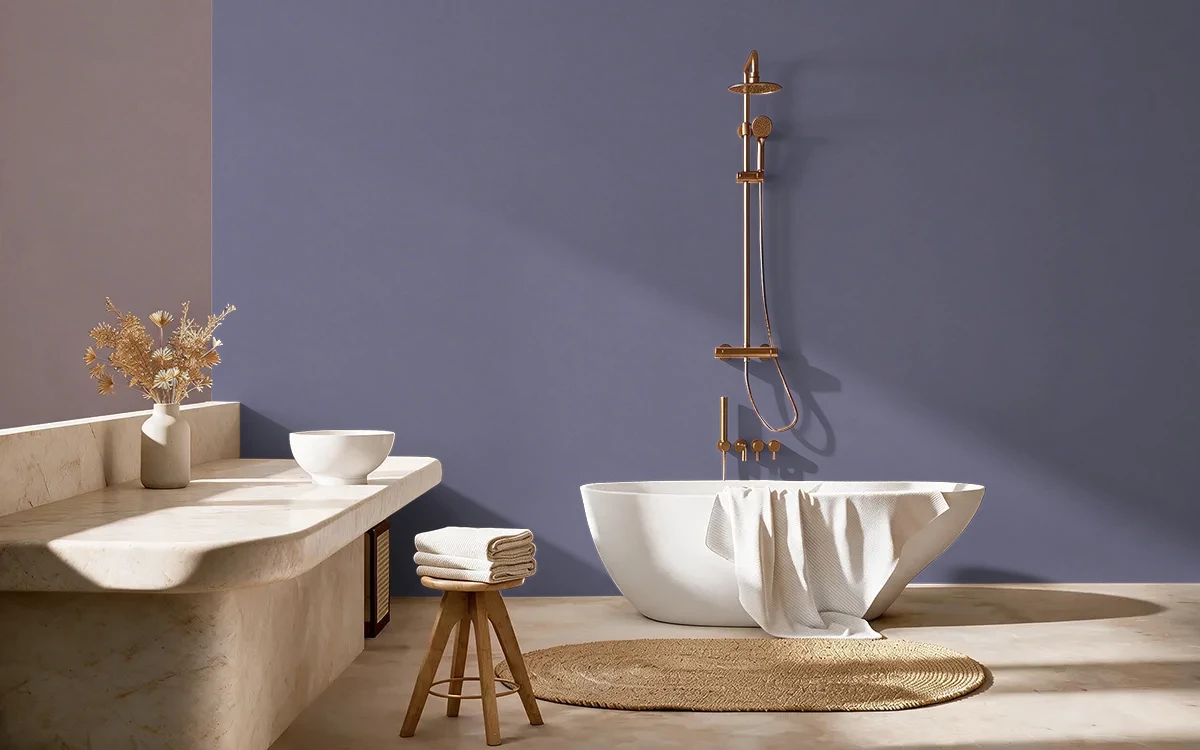 Nippon Paint's GALA GLITTER color on different wall surfaces.