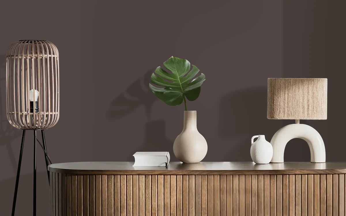 Nippon Paint's GALAXY SKY color on different wall surfaces.