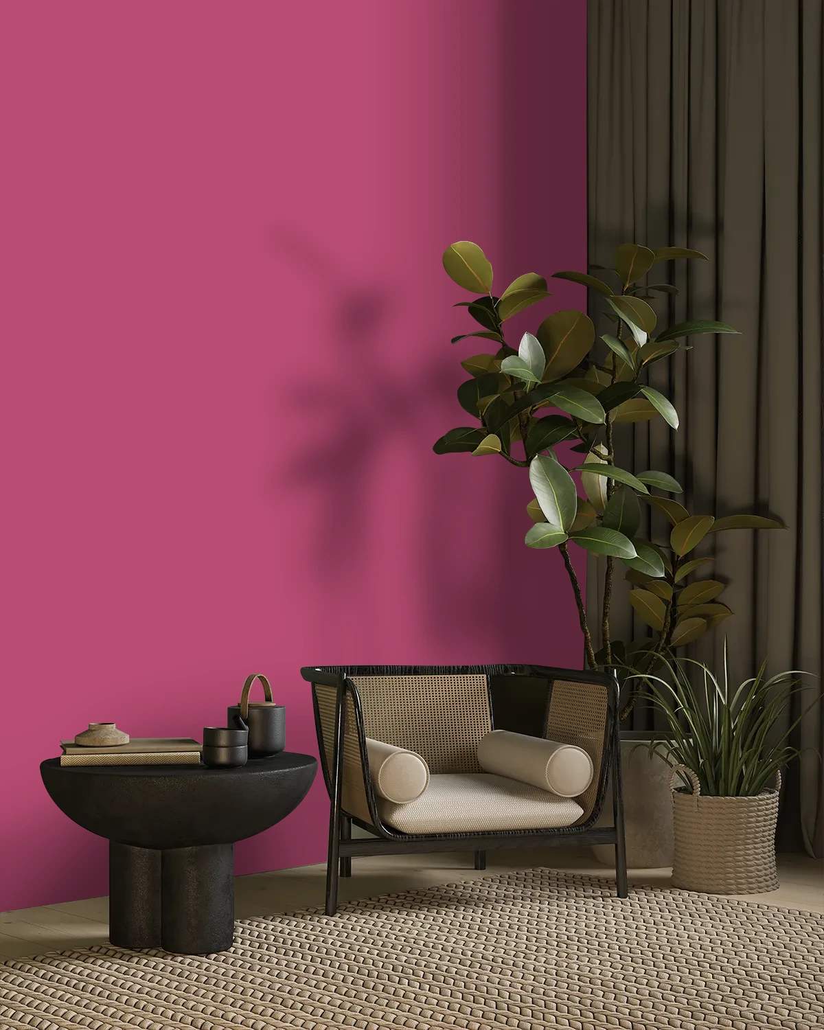 Nippon Paint's GIRLS' NIGHT OUT color on a beautifully decorated wall.