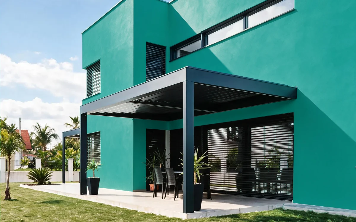 Nippon Paint's GLASS GLOBET color on different wall surfaces.