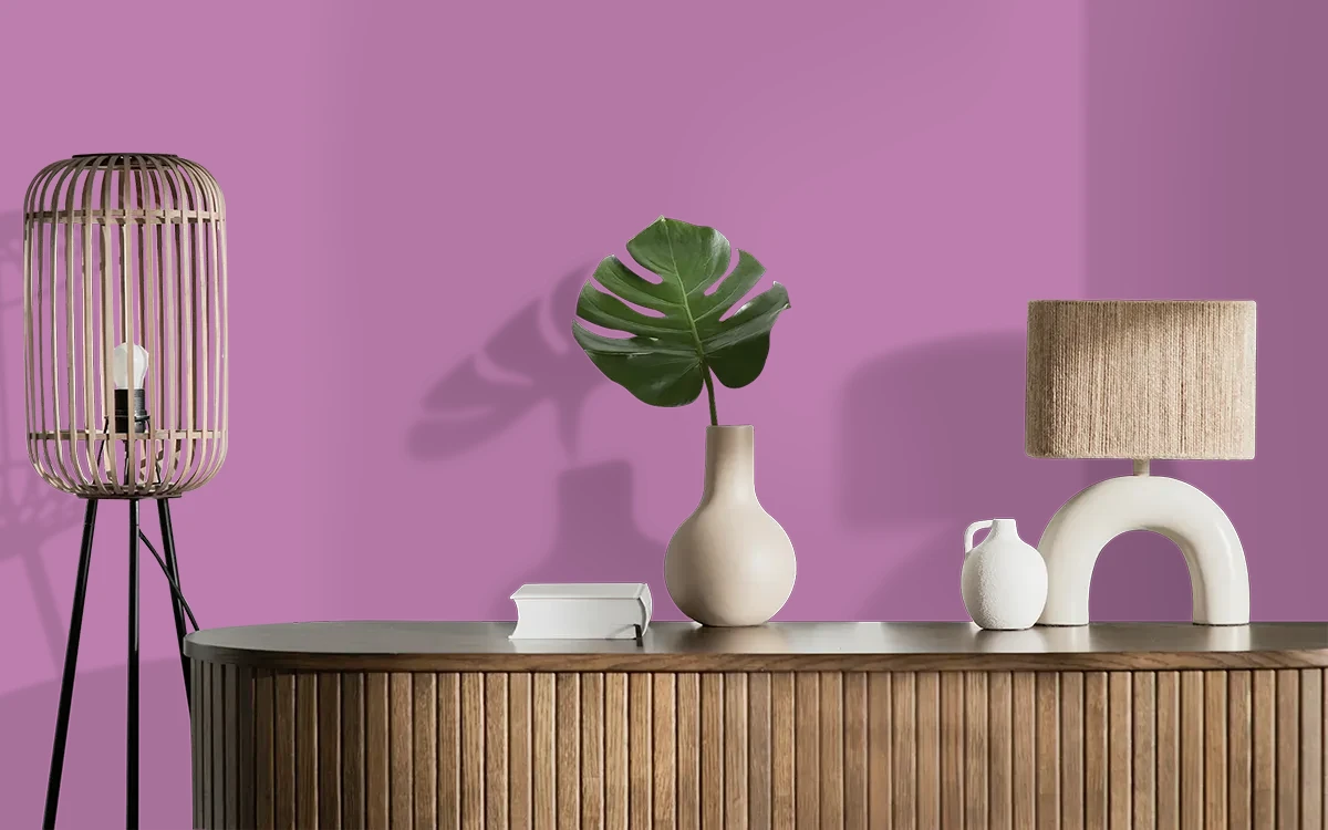 Nippon Paint's GLEE color on different wall surfaces.