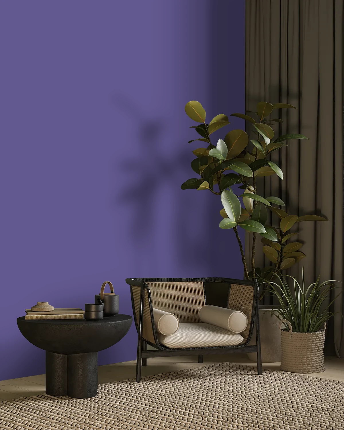 Nippon Paint's GLORIOUS MOMENT color on a beautifully decorated wall.