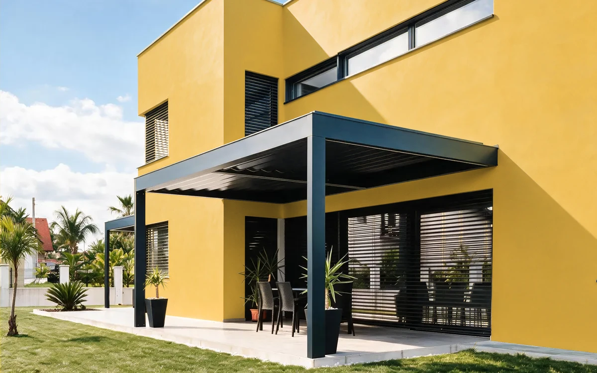 Nippon Paint's GOLDEN DOME color on different wall surfaces.