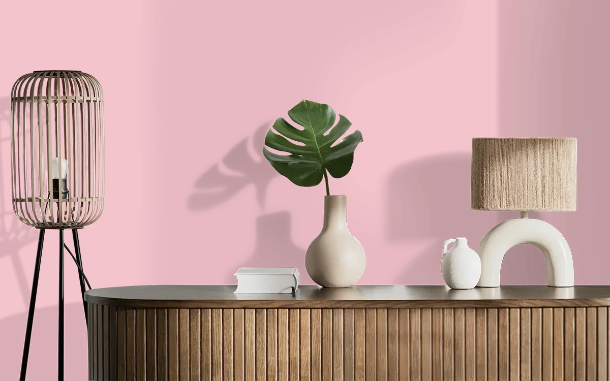 Nippon Paint's GRANDMA'S color on different wall surfaces.