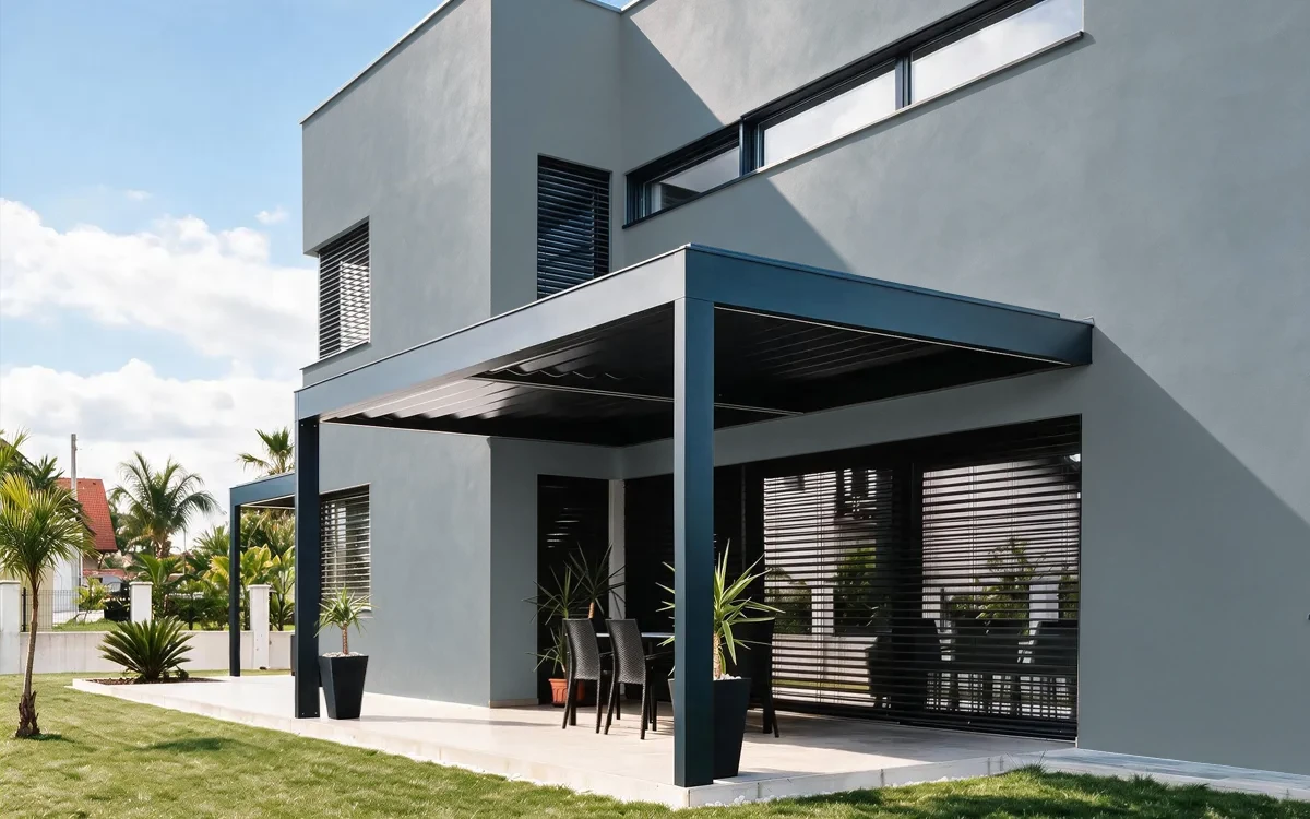 Nippon Paint's GRAY CHALK color on different wall surfaces.