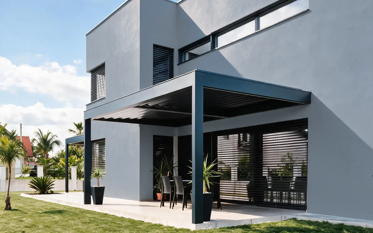 Nippon Paint's GRAY KNIGHT color on different wall surfaces.