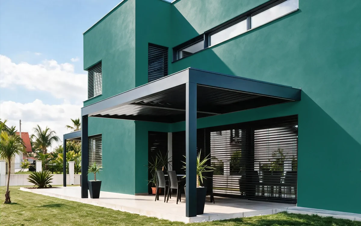 Nippon Paint's GREEN ACADEMY color on different wall surfaces.