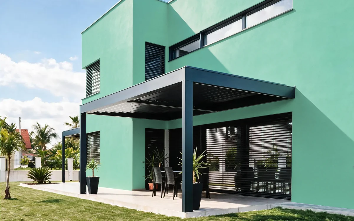Nippon Paint's GREEN GAUZE color on different wall surfaces.