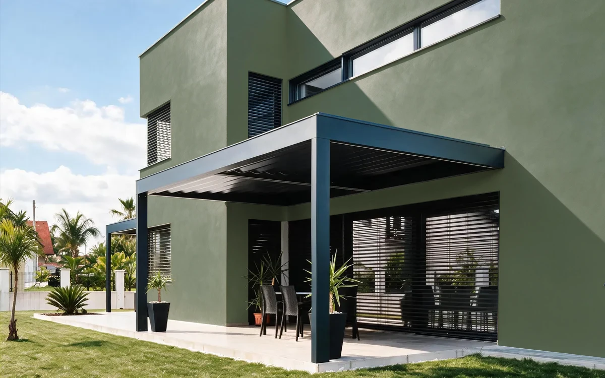 Nippon Paint's GREEN TOPIARY color on different wall surfaces.