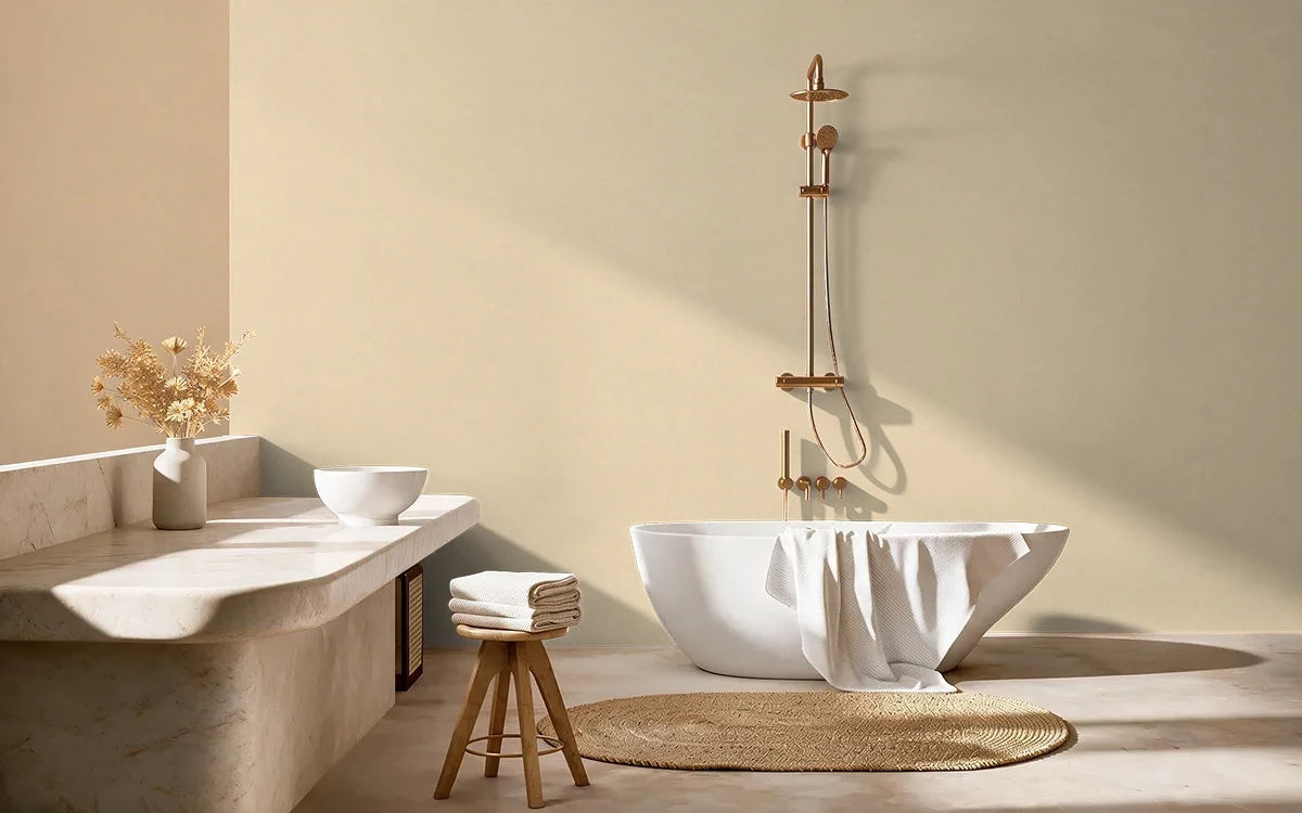 Nippon Paint's GROWING UP HAPPY color on different wall surfaces.