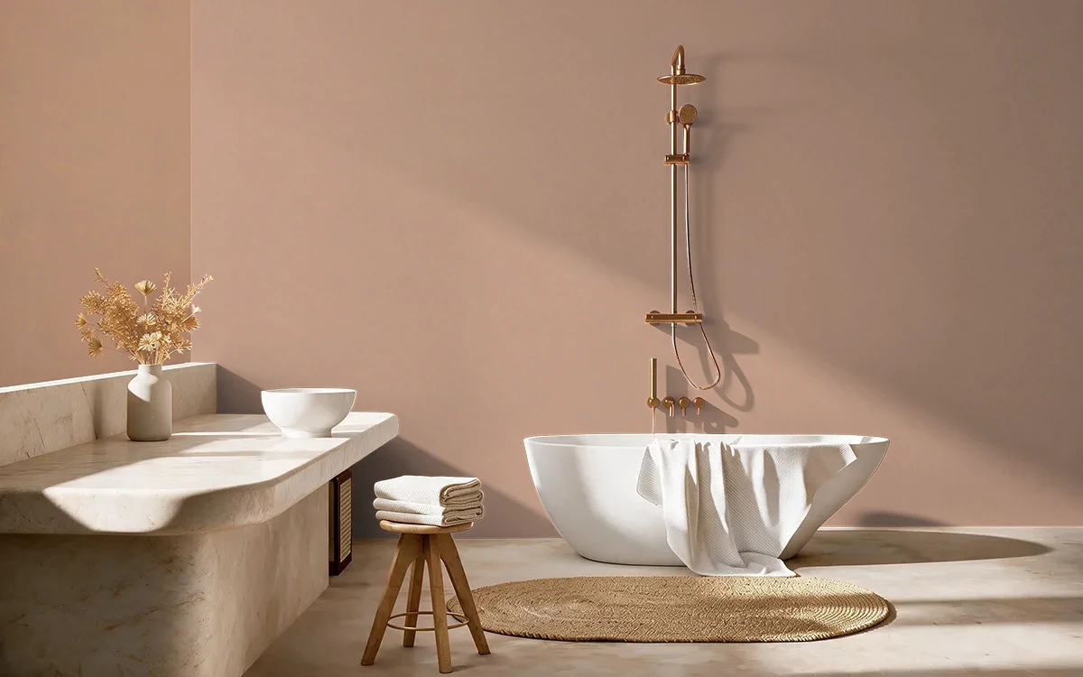 Nippon Paint's GUNMETAL color on different wall surfaces.