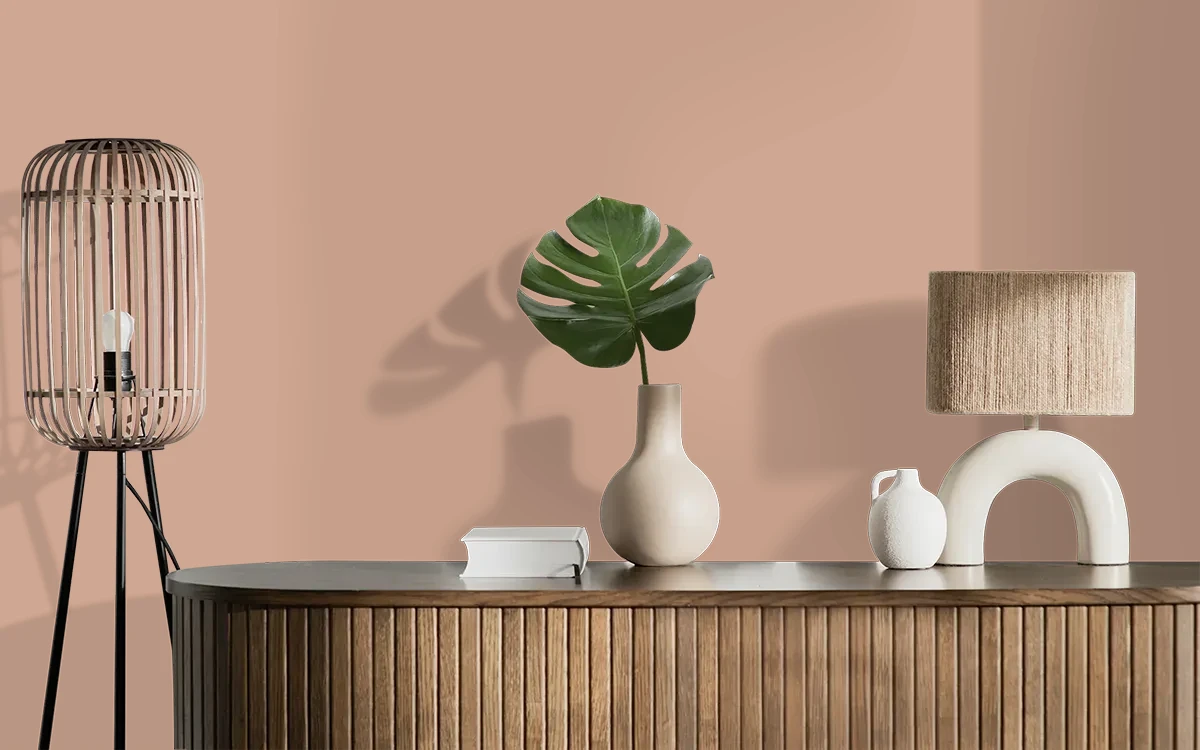 Nippon Paint's GUNMETAL color on different wall surfaces.