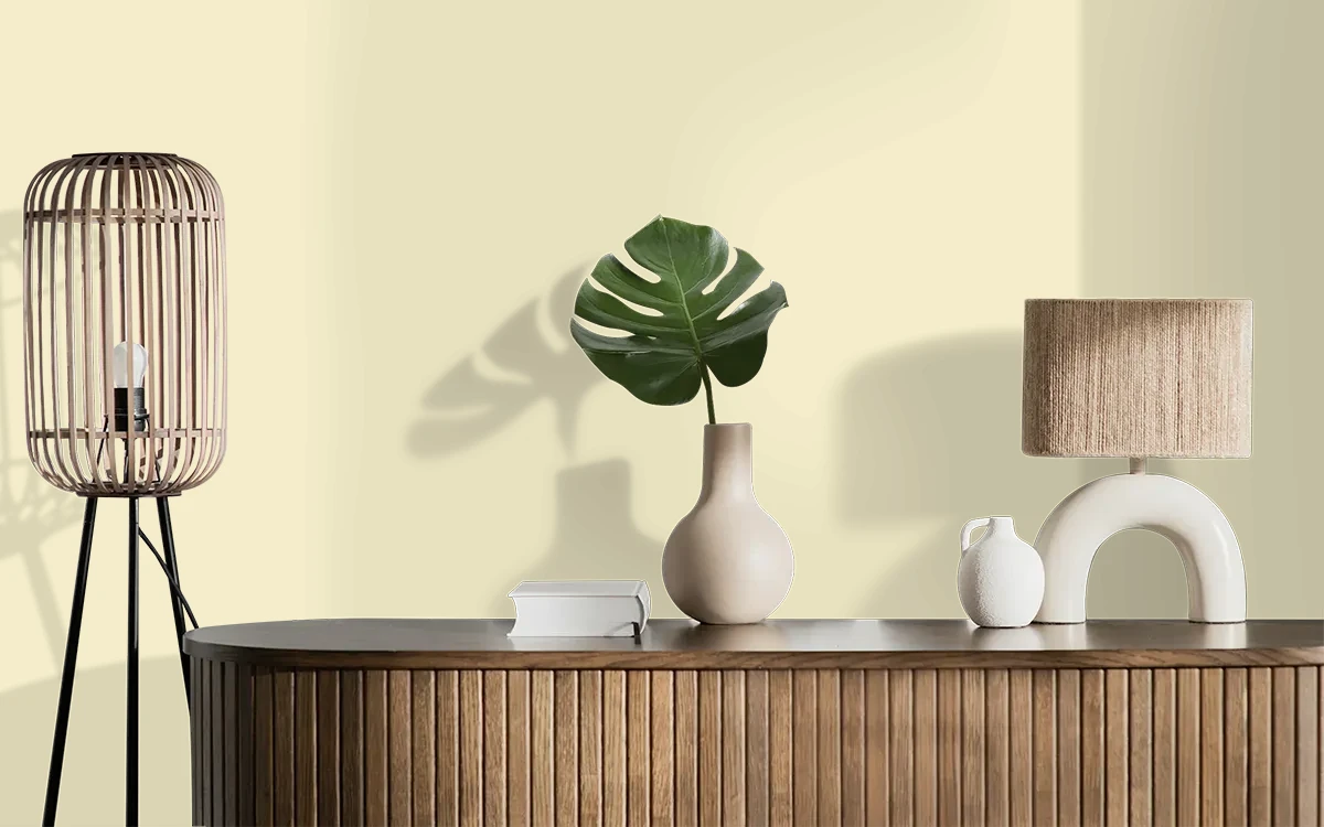 Nippon Paint's GUSTO color on different wall surfaces.