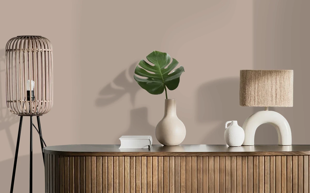 Nippon Paint's HANDCRAFTED color on different wall surfaces.