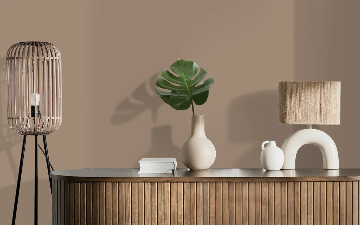Nippon Paint's HANDPAINTED color on different wall surfaces.
