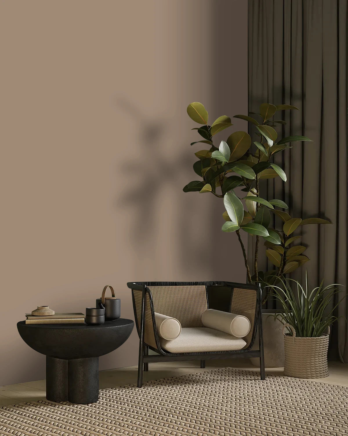 Nippon Paint's HANDPAINTED color on a beautifully decorated wall.