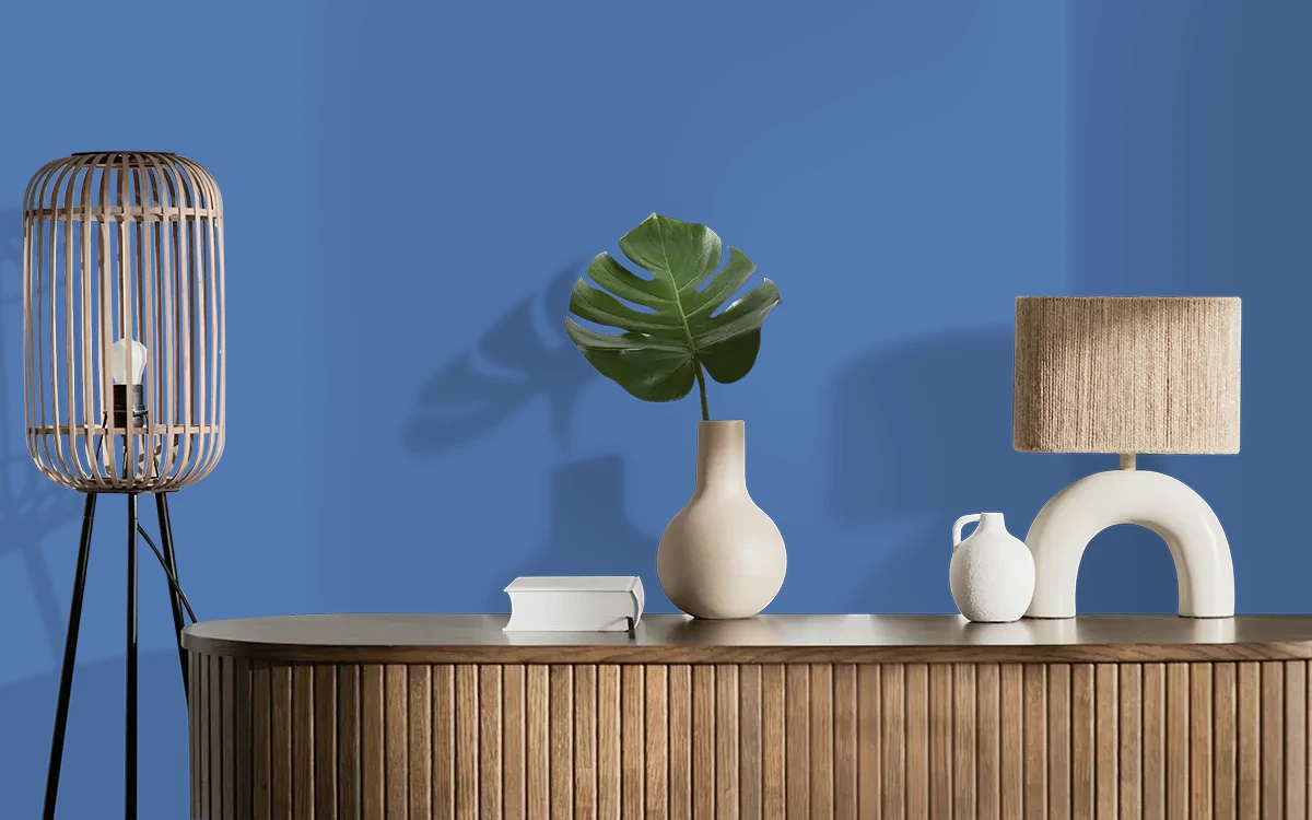 Nippon Paint's HARLOW BREATH color on different wall surfaces.