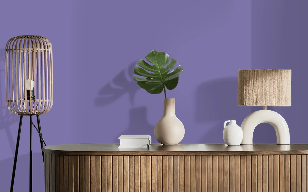 Nippon Paint's HARVEST DANCE color on different wall surfaces.