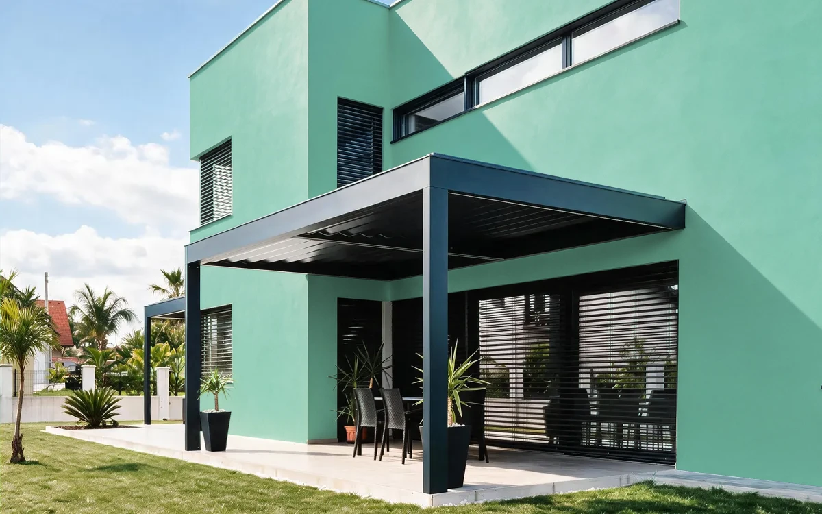 Nippon Paint's HAWAIIAN GROVE color on different wall surfaces.