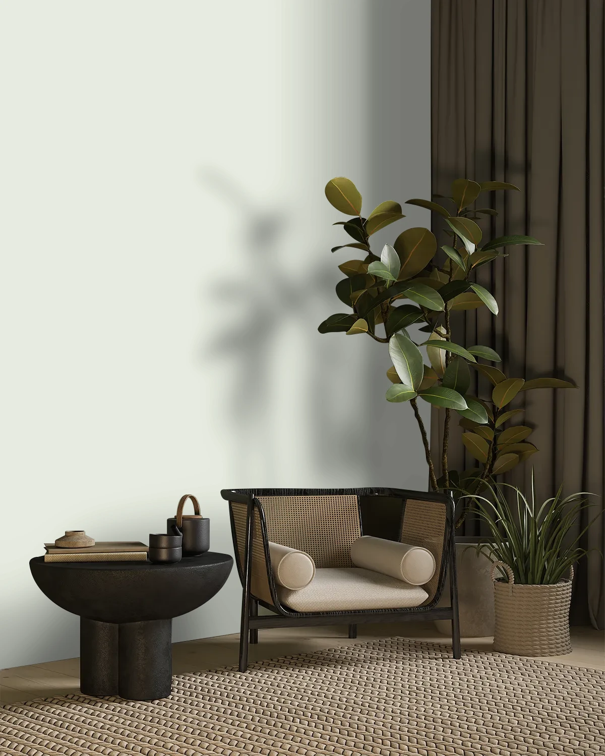 Nippon Paint's HEALING HANDS color on a beautifully decorated wall.