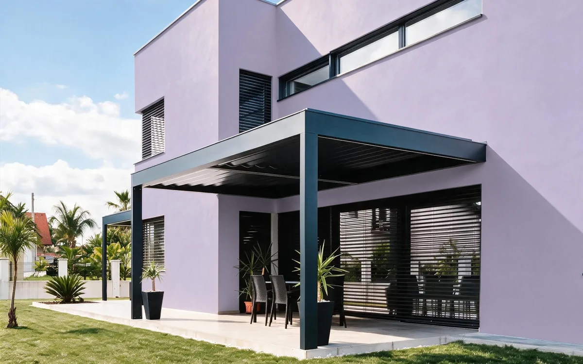 Nippon Paint's HEATHER BUNCH color on different wall surfaces.