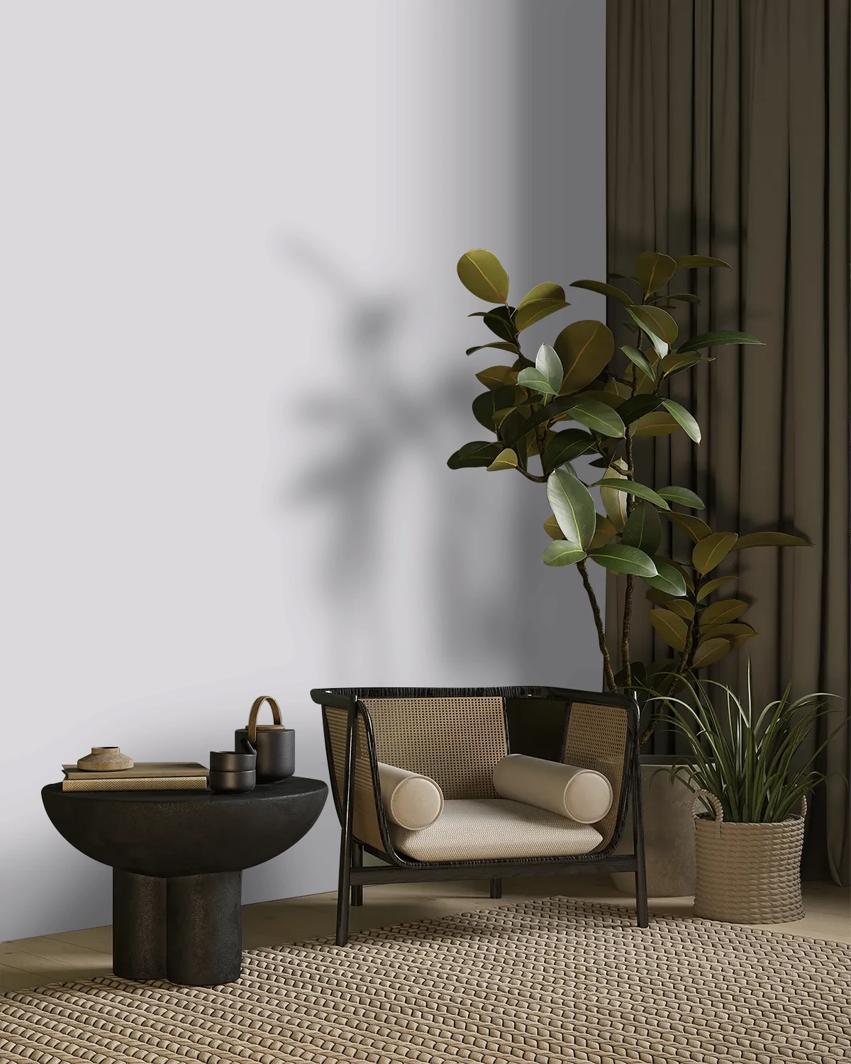 Nippon Paint's HEATHER RADIANT color on a beautifully decorated wall.
