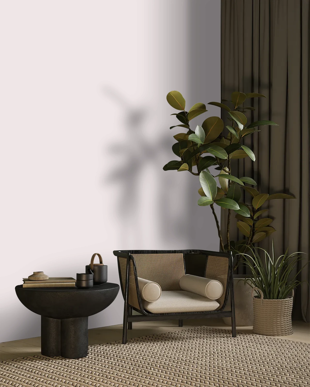Nippon Paint's HELLO HEATHER color on a beautifully decorated wall.