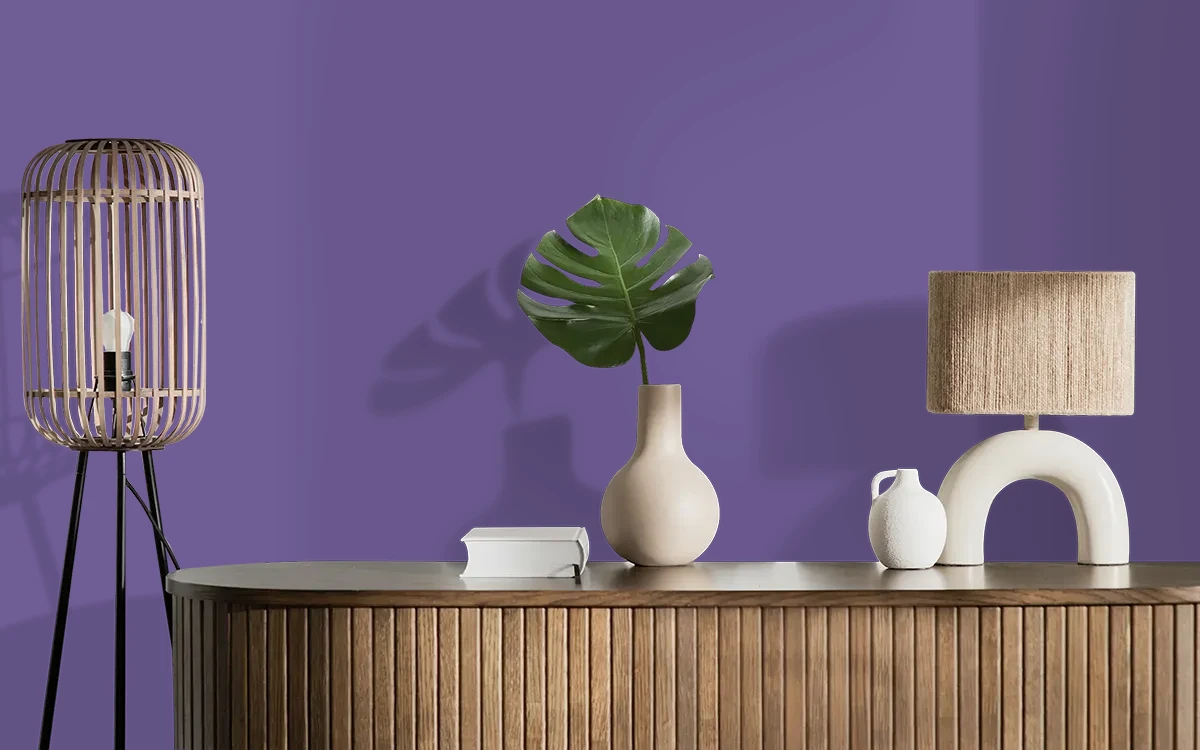 Nippon Paint's HIDDEN GEM color on different wall surfaces.