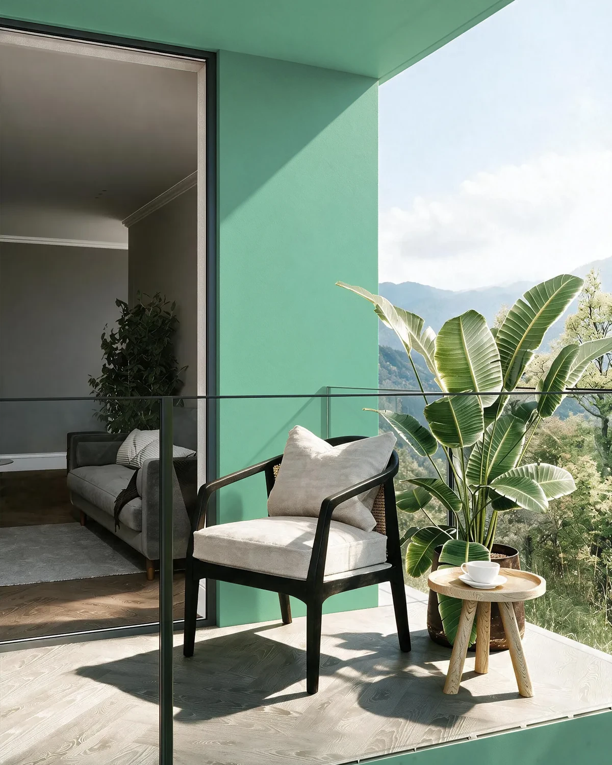 Nippon Paint's HUNTER ZING color on a beautifully decorated wall.