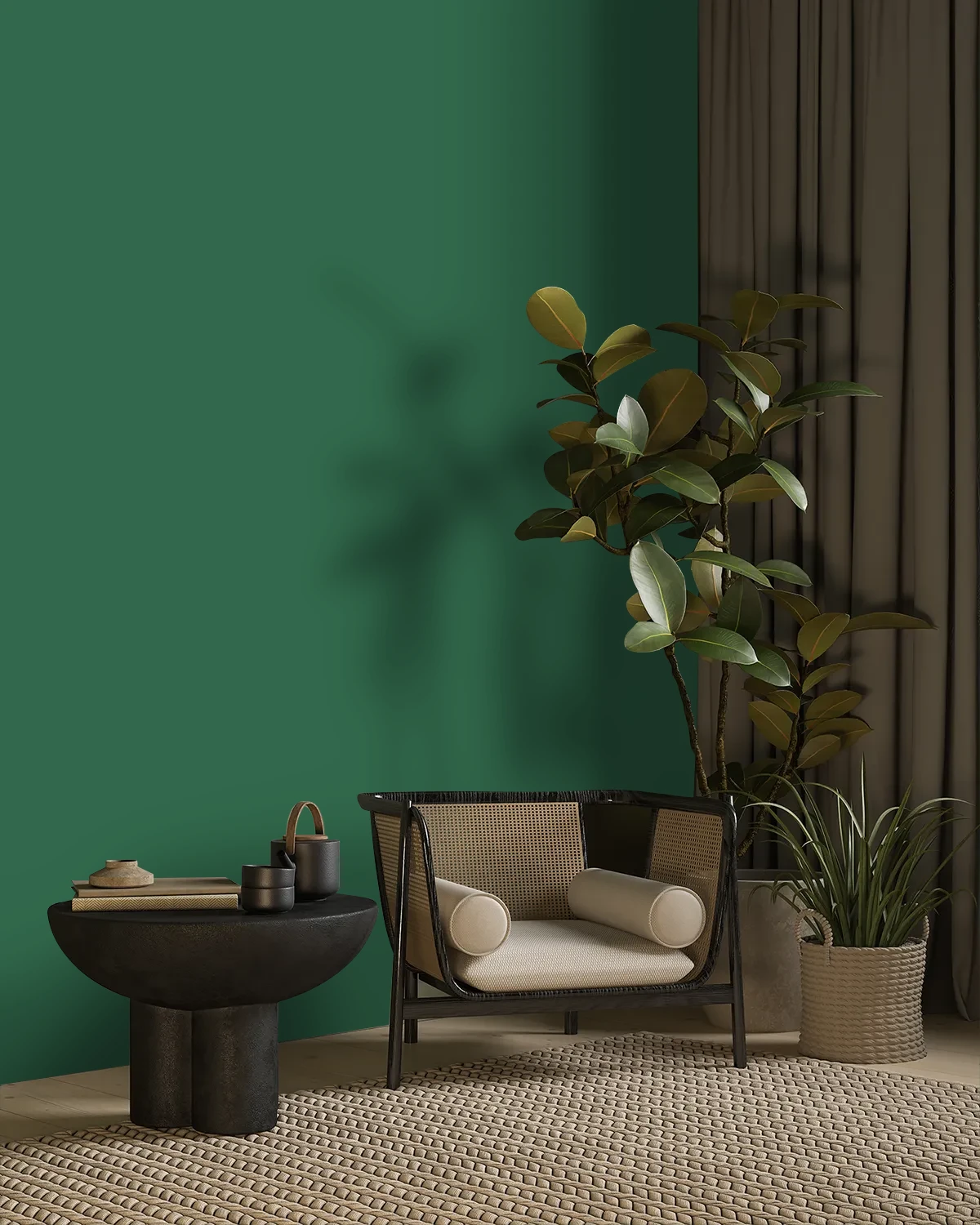 Nippon Paint's IMPRESSIONS color on a beautifully decorated wall.