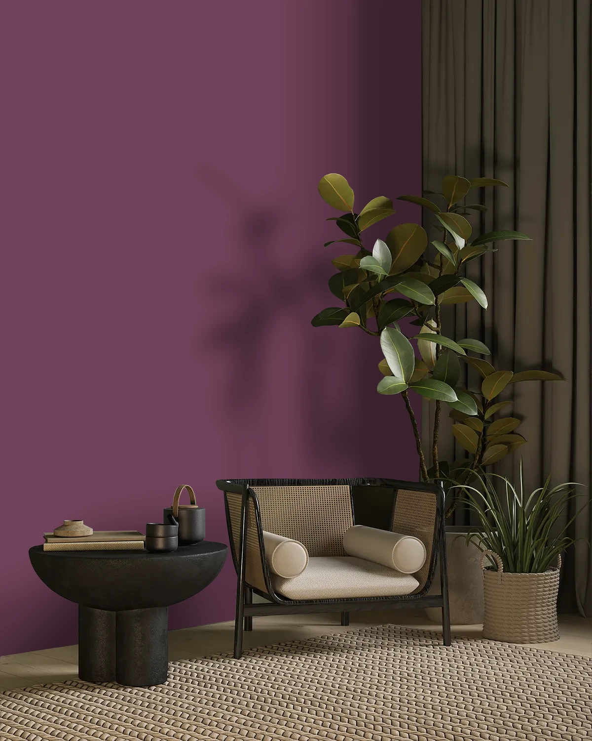 Nippon Paint's IRISH CHARM color on a beautifully decorated wall.