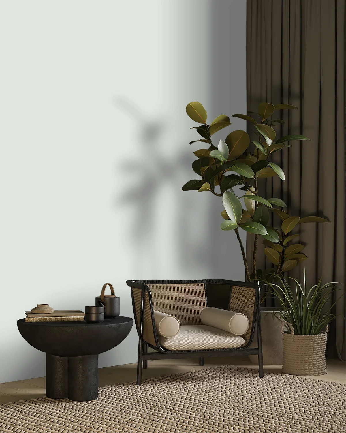 Nippon Paint's IVORY GLOW color on a beautifully decorated wall.