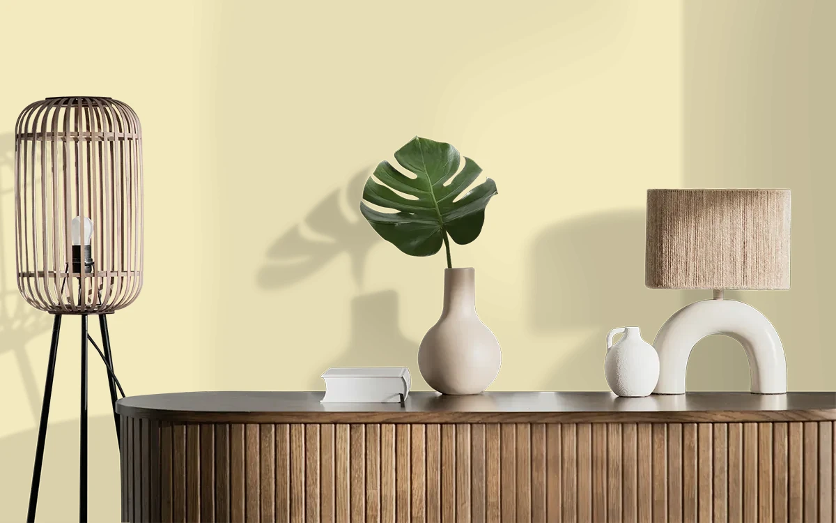 Nippon Paint's IXORA color on different wall surfaces.
