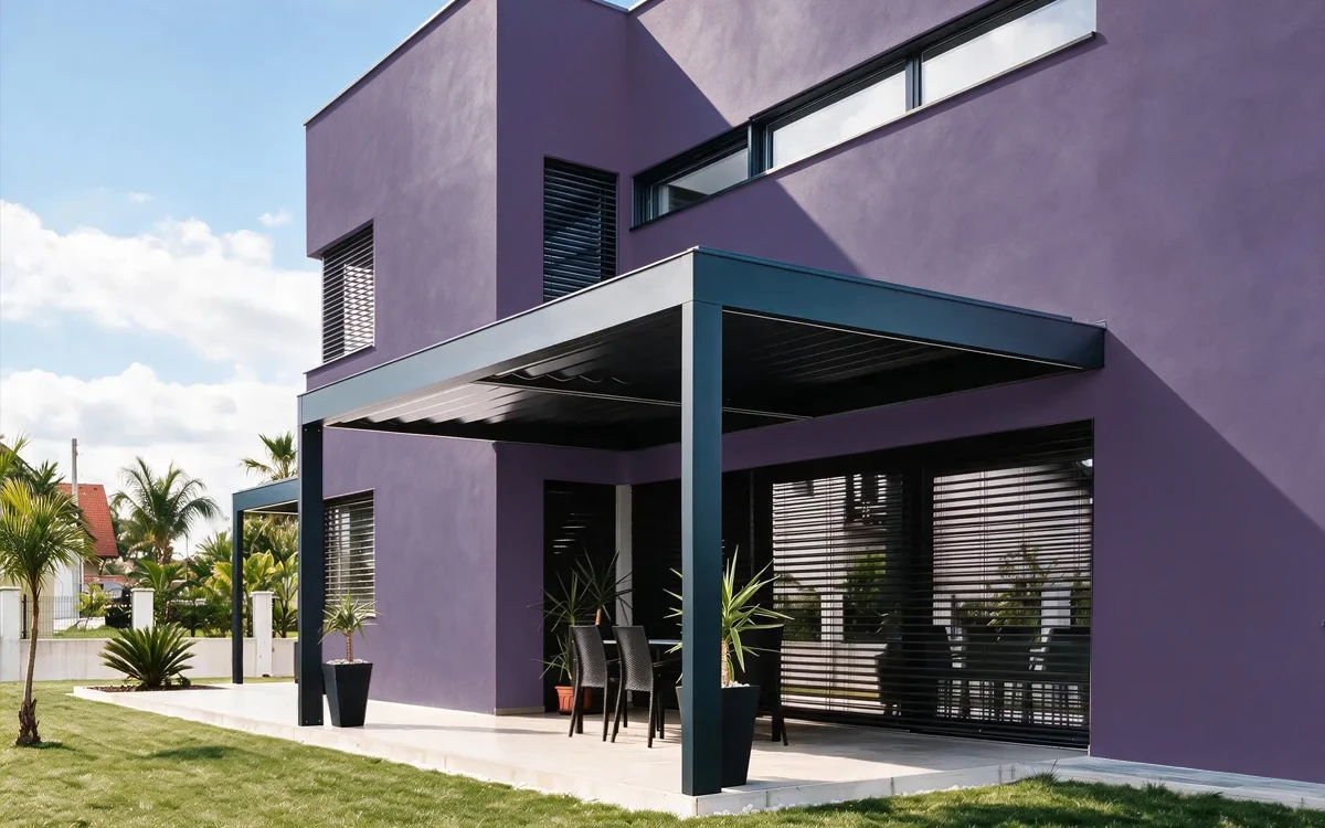Nippon Paint's JAM BREAK color on different wall surfaces.
