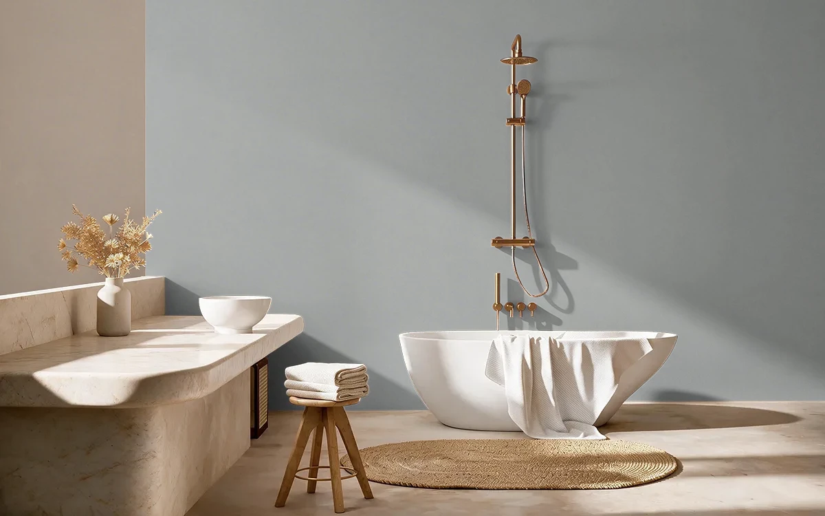 Nippon Paint's JAVA JIVE color on different wall surfaces.