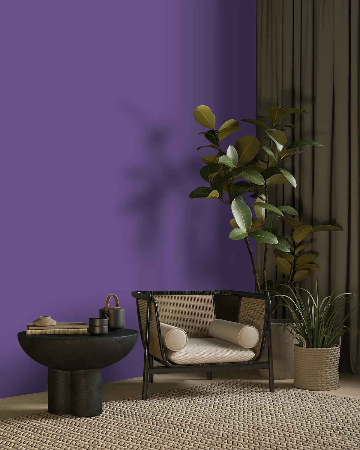 Nippon Paint's JEWEL ROOM color on a beautifully decorated wall.