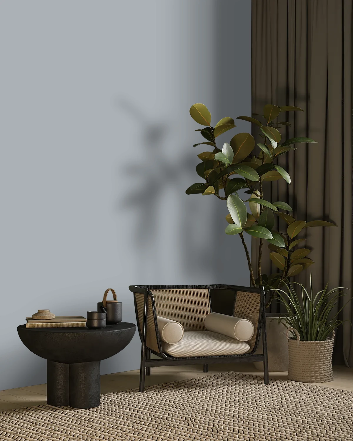 Nippon Paint's JUMBO ELEPHANT color on a beautifully decorated wall.